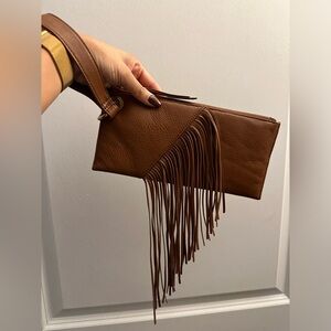 Hobo Fringe Wristlet, EUC